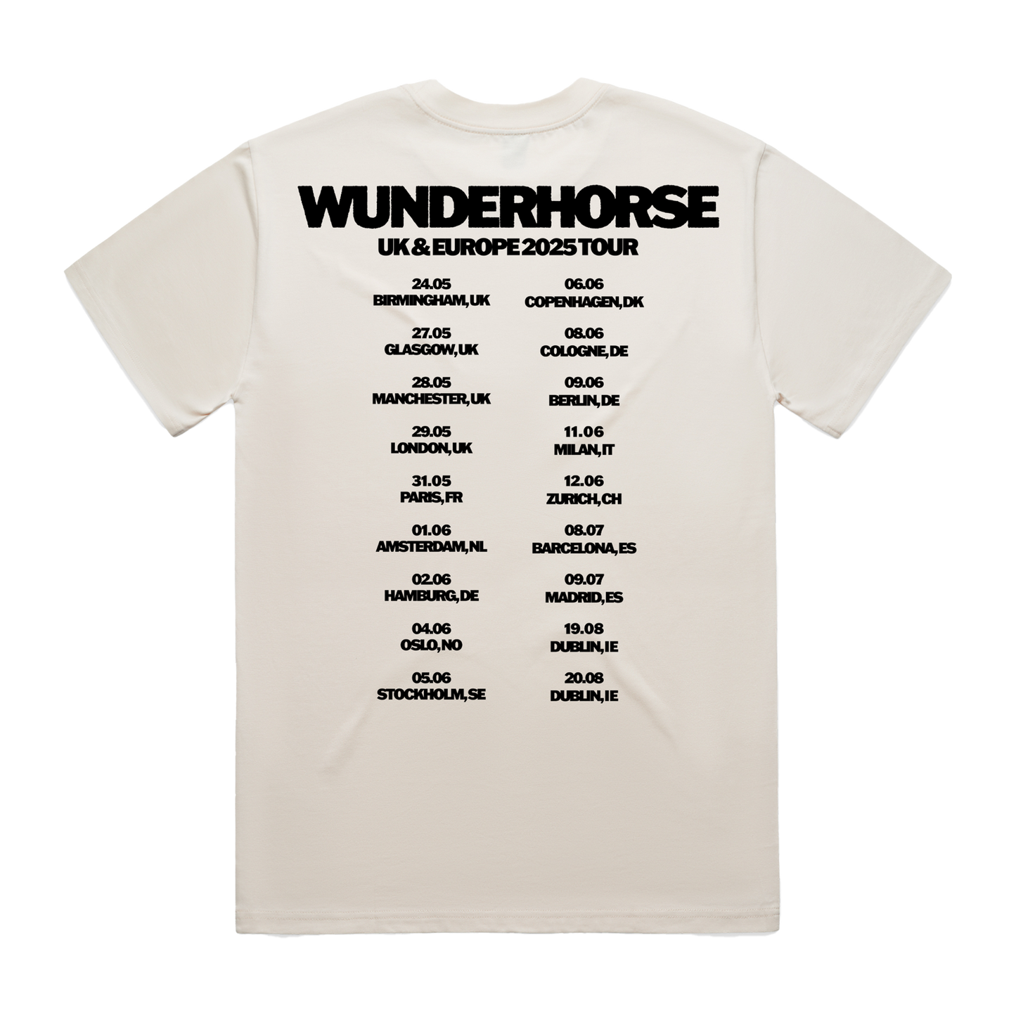 Flying Midas | Ecru Tour T-Shirt
